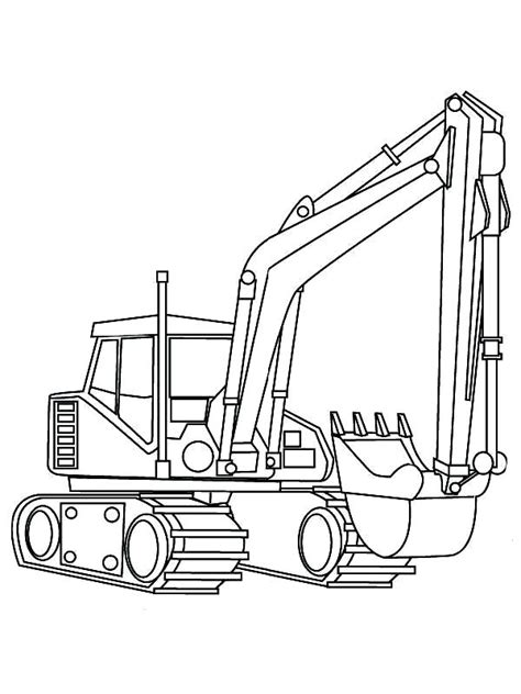 printable digger coloring pages